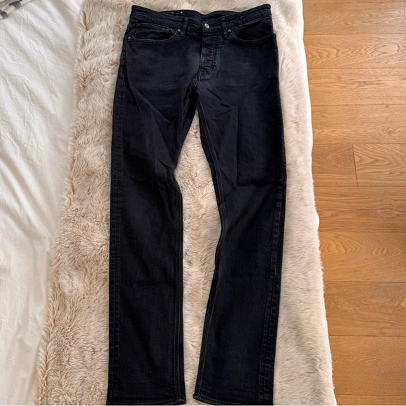 KINGS OF INDIGO BLACK JOHN LONG RISE SLIM JEANS - 32 - Picture 10 of 17